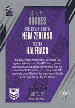 2024 NRL Traders Titanium - World In League Silver #WLS12 Jahrome Hughes Back